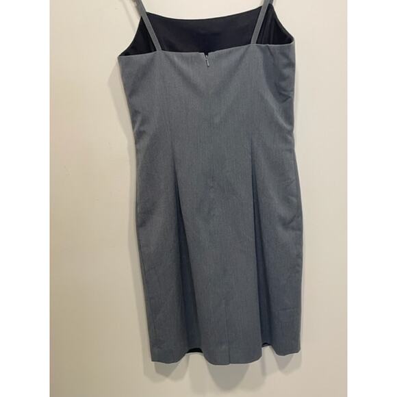 Emboroidered Modern Floral Gray Dress Spaghetti Strap Women's Sz 6 - Picture 6 of 8